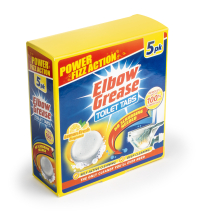 5pc x 30g Elbow Grease Lemon Toilet Tablets